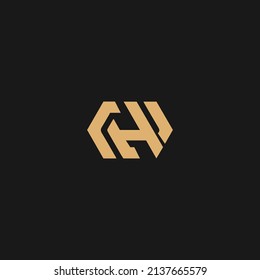 Plantilla de diseño del logotipo de la letra H. Diseño plano simple y limpio de la plantilla del vector del logotipo de letra H.
