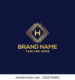 Letter H logo design template elements, Vector illustration.