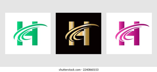 Letter H Logo Design Template. Monogram H Letter Logotype Symbol