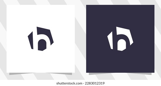 letter h logo design template