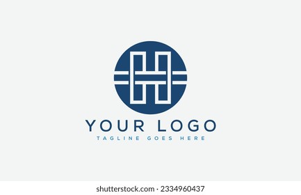 Letter H logo design template vector illustration.