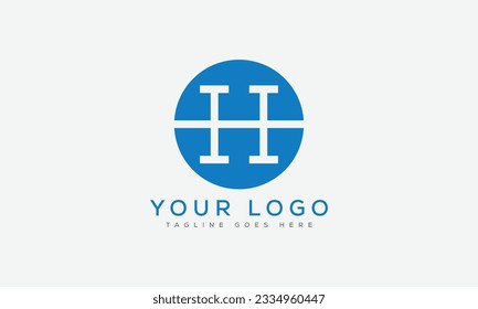 Letter H logo design template vector illustration.