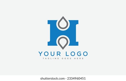 Letter H logo design template vector illustration.