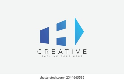 Letter H Logo Design Vorlage Vektorgrafik.