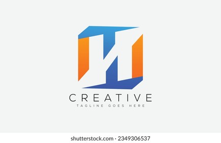 Letter H Logo Design Vorlage Vektorgrafik.