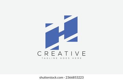 Letter H logo design template vector illustration