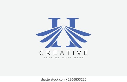 Letter H logo design template vector illustration