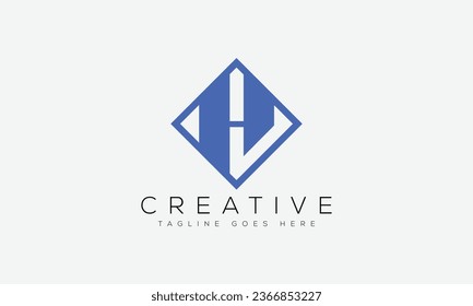 Letter H logo design template vector illustration