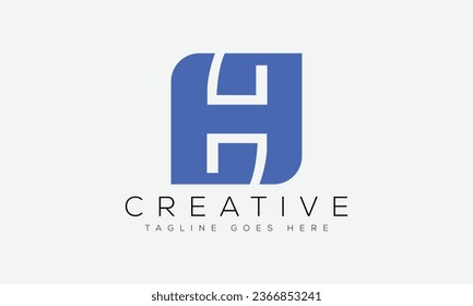 Letter H logo design template vector illustration