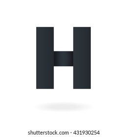 Letter H logo design template. Stylish vector icon