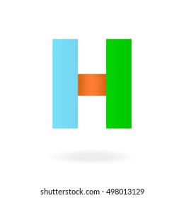 Letter H logo design template. Stylish vector icon