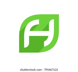 Letter H logo design template
