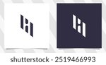 letter h logo design vector