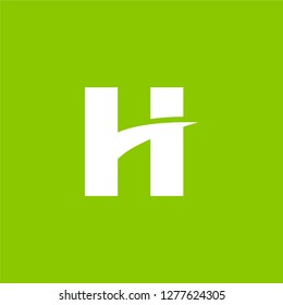 Letter H logo design vector