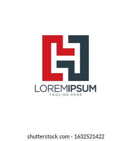 Letter H Logo Design Vector Template