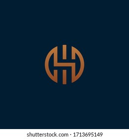 Plantilla vectorial de diseño de logotipo de letra H
