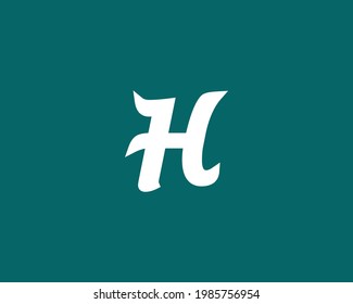 Logo-Design-Vektorgrafik-Vorlage des Buchstaben H