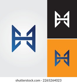 Vector de diseño del logotipo de la letra H