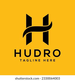Letter H logo design vector.