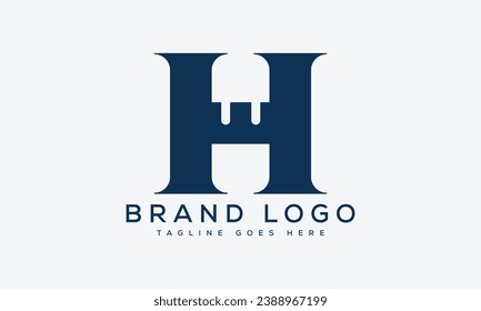 letter H logo design vector template design for brand.