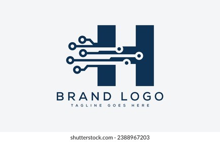 diseño de la plantilla vectorial del logotipo de letra H para la marca.