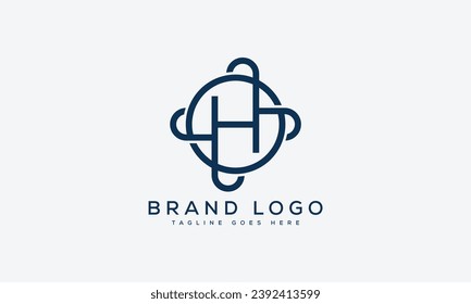 letter H logo design vector template design for brand.