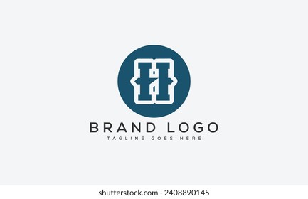 letter H logo design vector template design for brand.