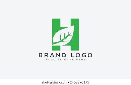 letter H logo design vector template design for brand.