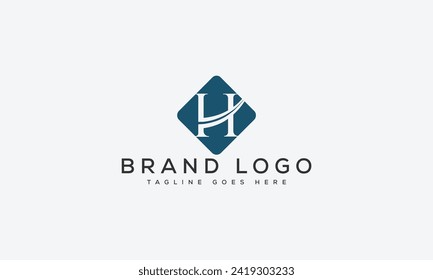letter H logo design vector template design for brand.