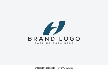 letter H logo design vector template design for brand.