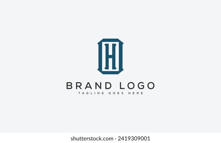 letter H logo design vector template design for brand.
