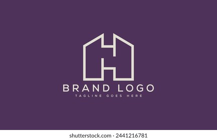 Diseño de plantilla de vector de diseño de logotipo de letra H para marca.
