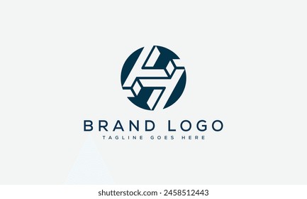 letter H logo design vector template design for brand