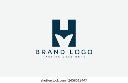 letter H logo design vector template design for brand