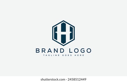 letter H logo design vector template design for brand