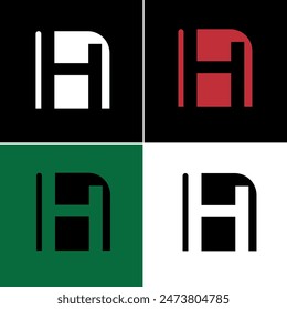 letra H diseño de logotipo diseño de Plantilla de Vector para la marca