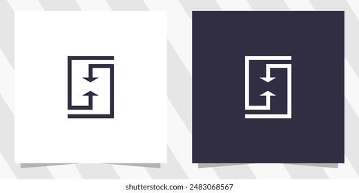 letter h logo design vector