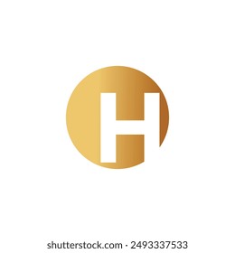 Letter H logo design vector with universal form and creative idea