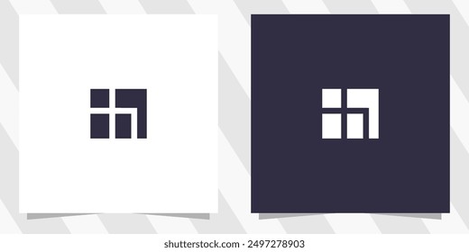 letter h logo design vector