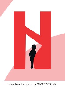 Letter H logo design vector. Creative H logo.