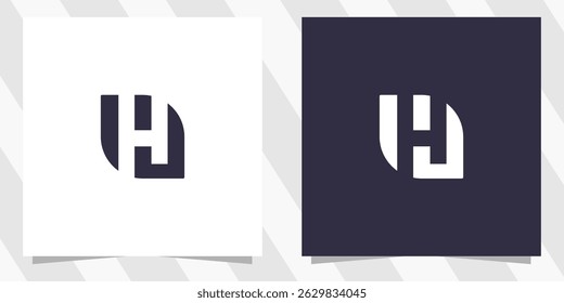 letra h logotipo design vetor