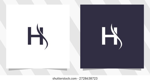 Letra h Vector de diseño de logotipo