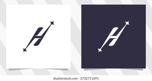letter h logo design vector