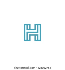 Letter H Logo Design Vector Template Stock Vector (Royalty Free ...