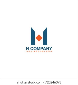 Letter H Logo Design Vector