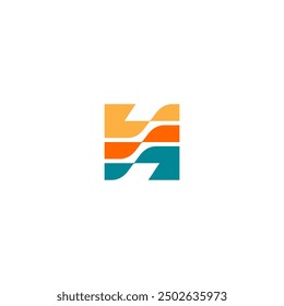 letter H logo. event logo vector icon