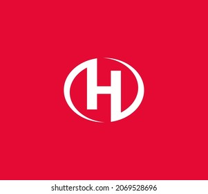 Logo de la letra H. Concepto de símbolo de superhéroe. Plantilla de diseño del logotipo del vector