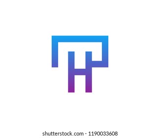 Letter H logo icon design template elements