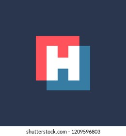 Элементы шаблона дизайна логотипа Letter H