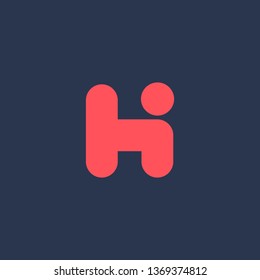 Letter H logo icon design template elements